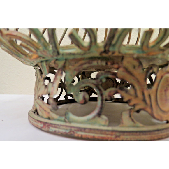 Decorative Wrought Iron Metal Teapot Candle Holder - Picture 6 of 6